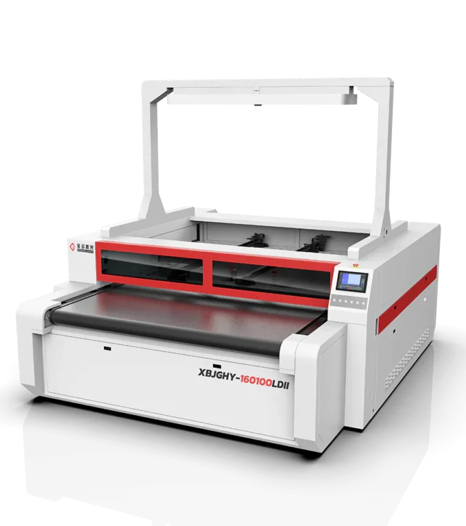 Kameralı Çift Kafalı Akıllı Vision Lazer Kesim Makinesi QZDXBJGHY-160120LDII Golden Laser